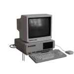dg00432_白色现代电脑