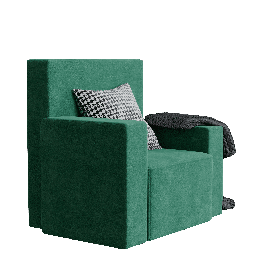 dg00158_绿色时尚沙发椅